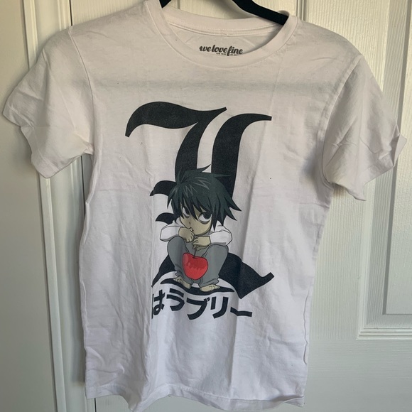 Hot Topic, White Graphic Death Note T-Shirt, Size: X Small - Picture 1 of 3